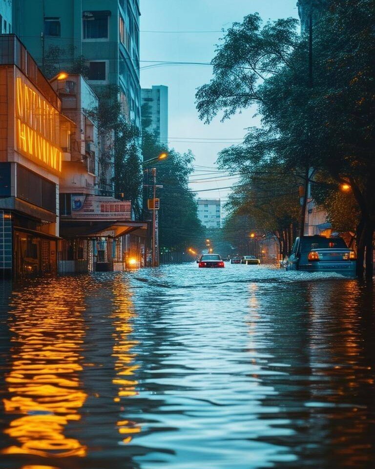 flood in a city-1